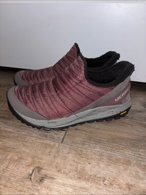 Merrell Antora Slip On Sneaker Moc Style Marron Vibram Sole - Women's Size 11